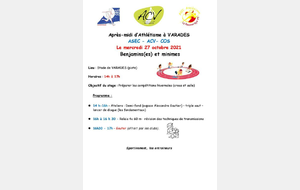 Stage Interclubs d'octobre